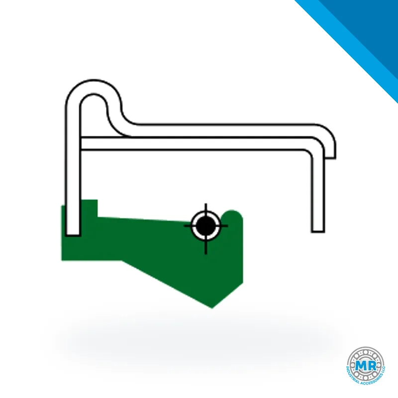Retén DBH de diseño especial A 014, perfil en corte · DBH 6143