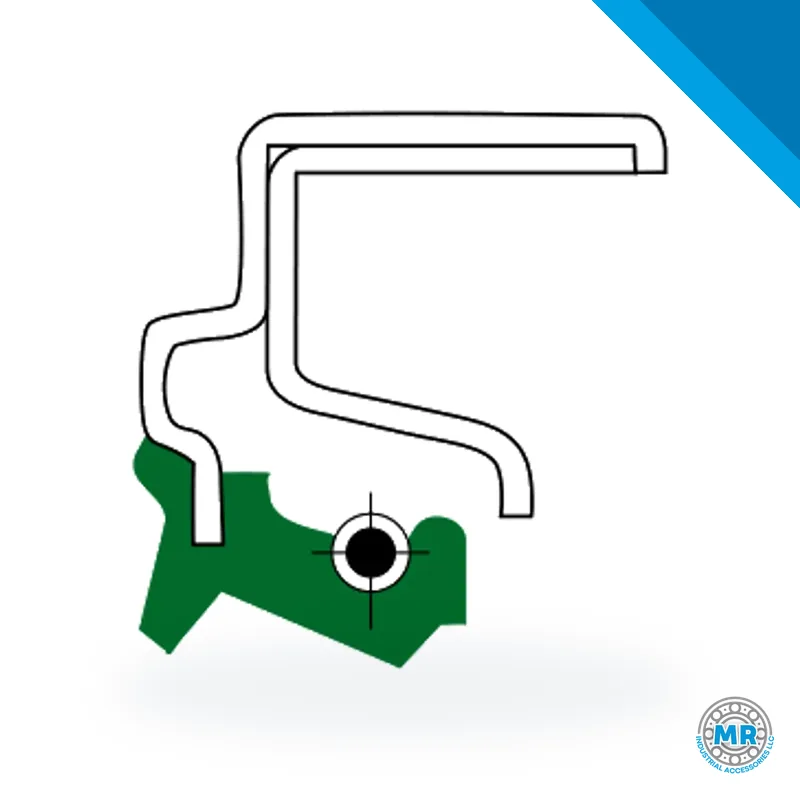 DBH radial shaft seal, special design A 164, cross-section profile · DBH 9263