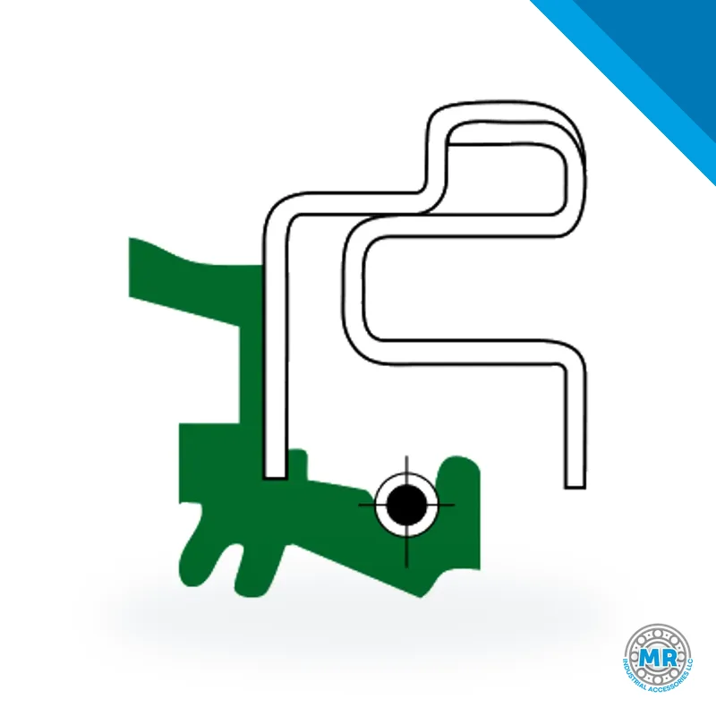 DBH radial shaft seal, special design A 172, cross-section profile · DBH 8744