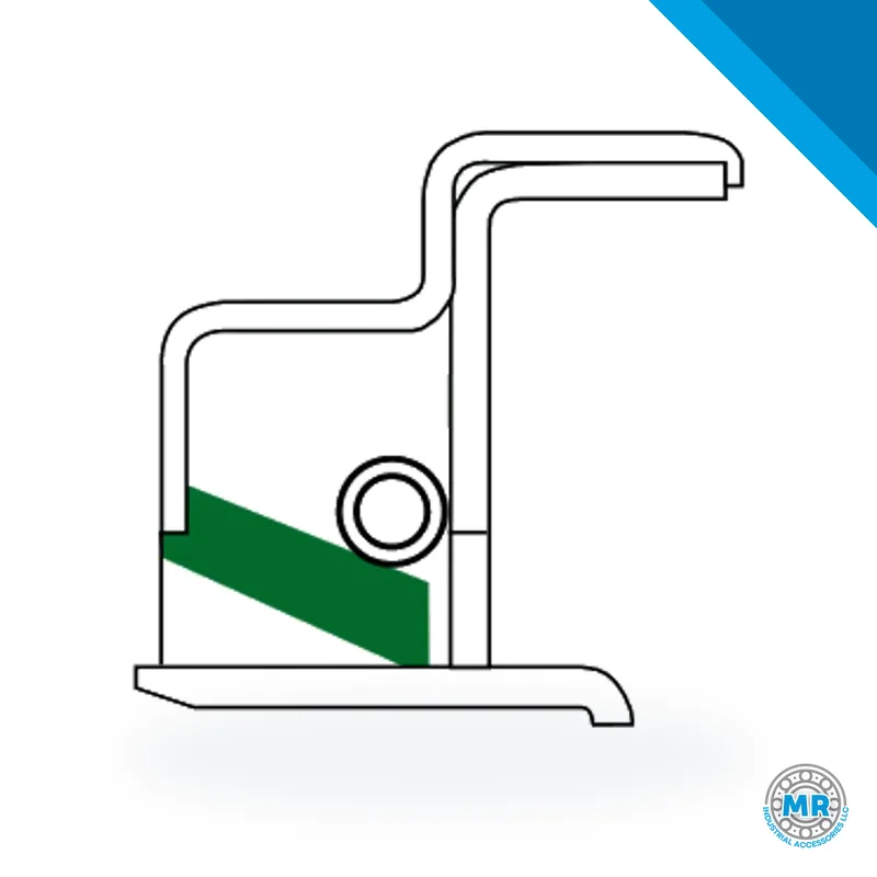 DBH special design A 234 radial shaft seal (oil seal), section profile · DBH 8407