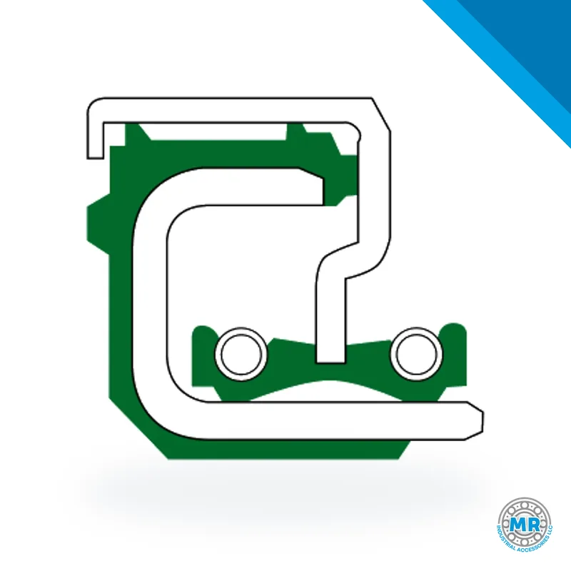 DBH radial shaft seal, special design A 280, cross-section view · DBH 9666