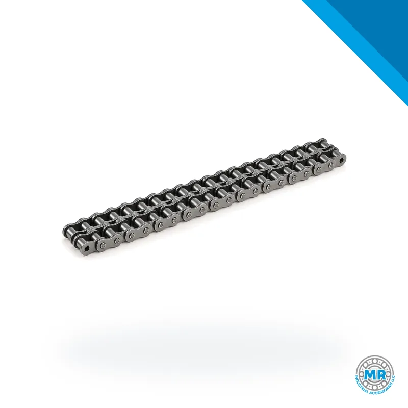 Double strand steel roller chain with side plates · DONGHUA ASA 100/2