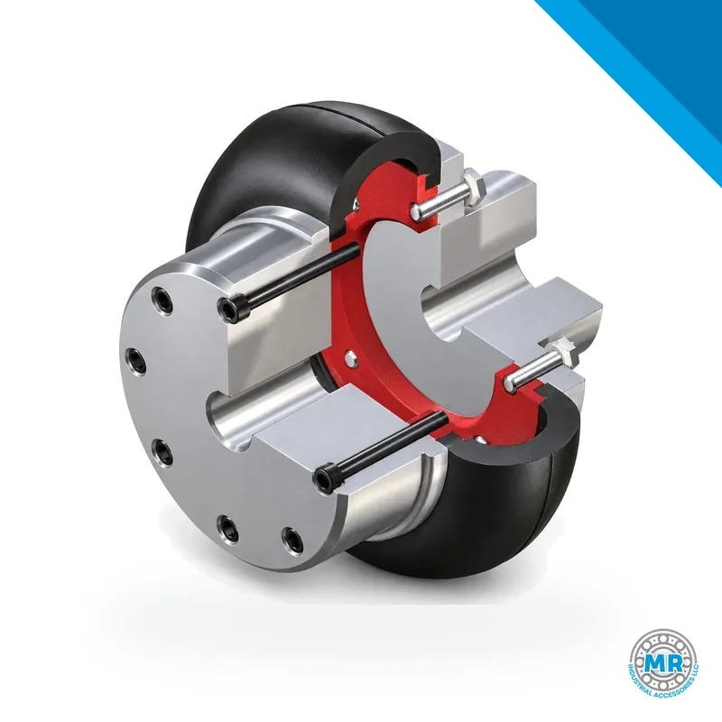 Cutaway of a GUMMI Type A elastic coupling with integral hub · GUMMI A-120 CI