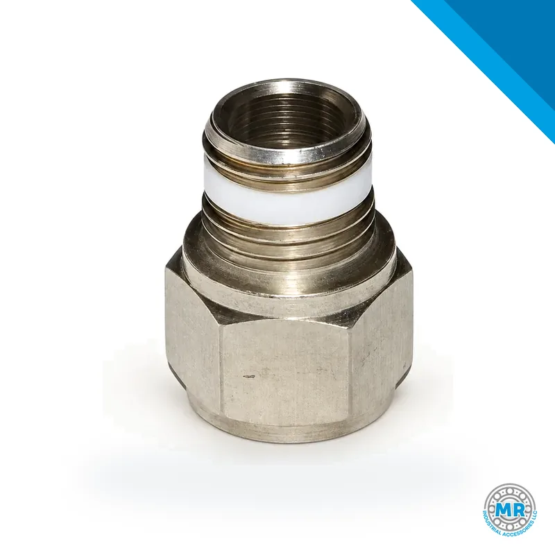 Adaptador niple de latón con válvula de alivio de presión, roscas de 1/4 pulgada · SKF LL/226-14105-5