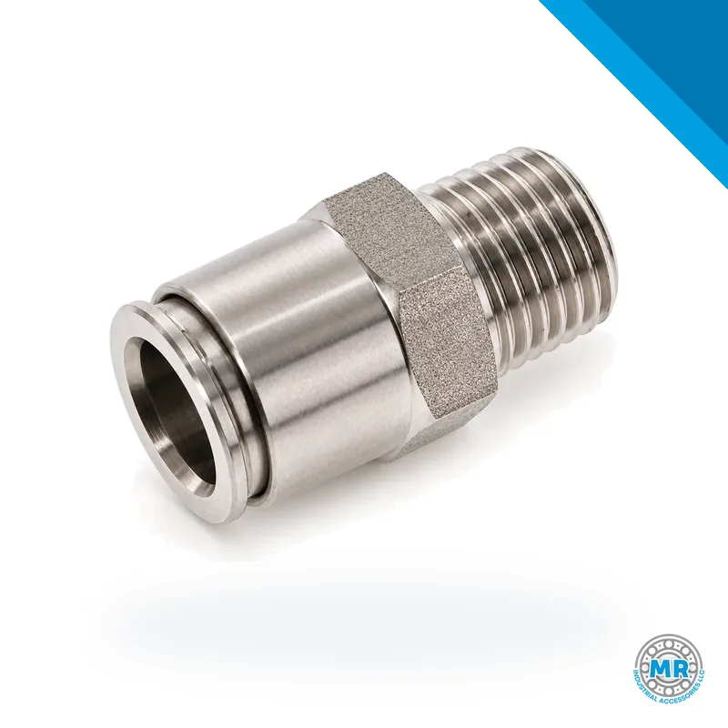Conector rápido de acero para tubo de 6 mm con rosca métrica M10 · SKF LL/226-14139-1