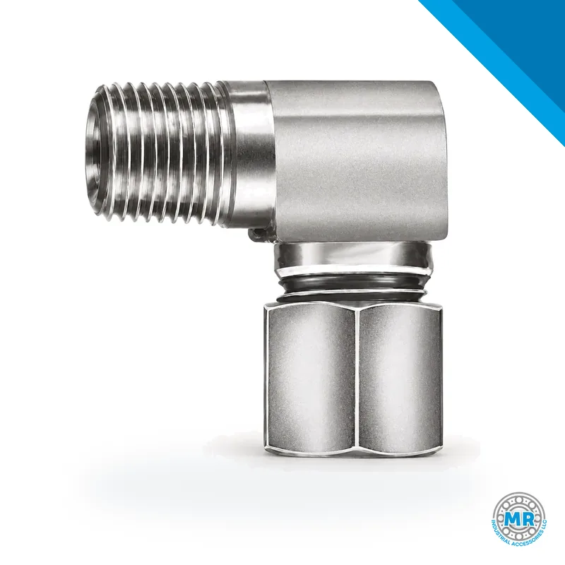 Straight metal compression connector for steel or nylon tubes, with hexagonal nut and male thread · SKF LL/241293
