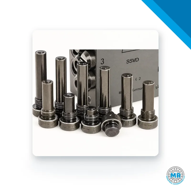 Metal metering adjustment screws with fine thread and hex head · SKF LL/303-16125-1