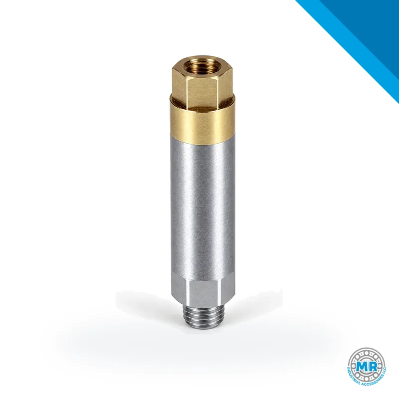 Unidad dosificadora metálica cilíndrica con salidas roscadas para lubricante · SKF LL/341-400-40000-00