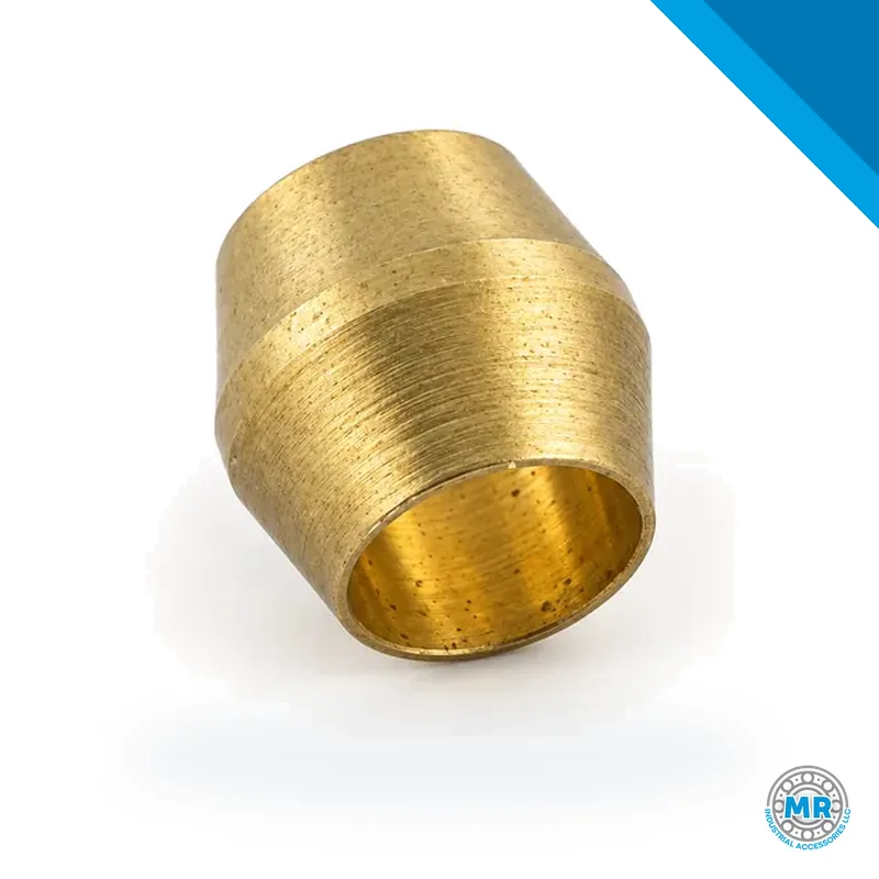 Brass compression fitting for 4 mm tube, with hex nut · SKF LL/404-001