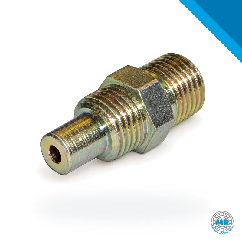 Outlet adapter for divider valve, threaded metal connector · SKF LL/504-31606-3