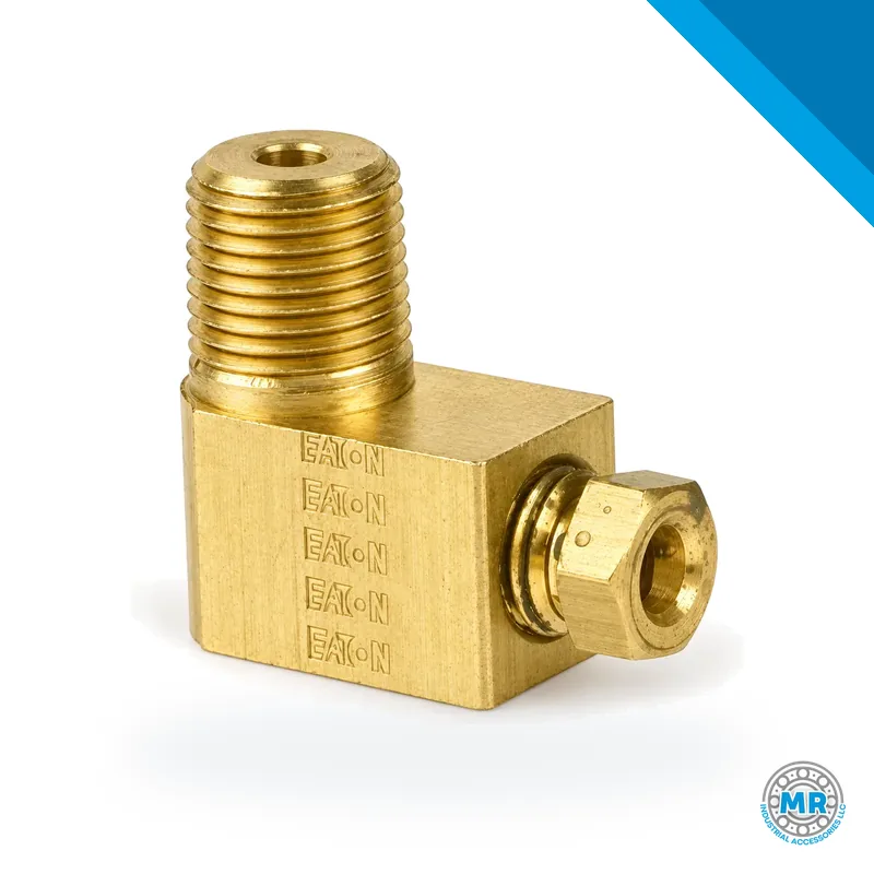 Metal connector for 1/8 inch tube, with hexagonal body and male thread · SKF LL/66414