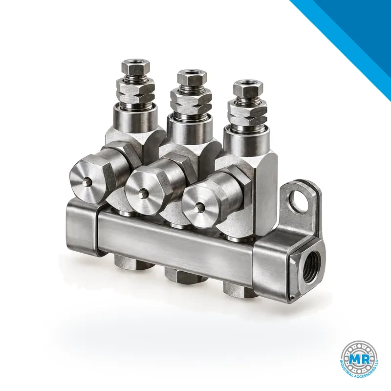 Inyector de grasa metálico cilíndrico con conexiones roscadas para sistema Centro-Matic · SKF LL/83309-1