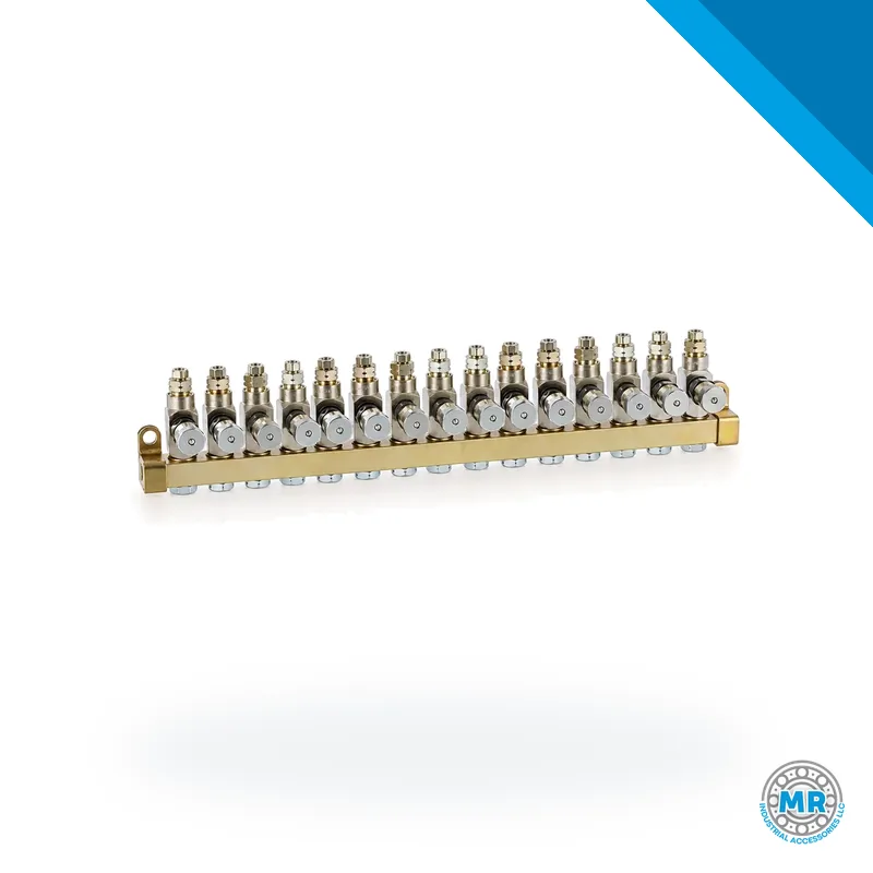 Inyector de lubricante metálico con cuerpo hexagonal y conexiones roscadas · SKF LL/83311-15