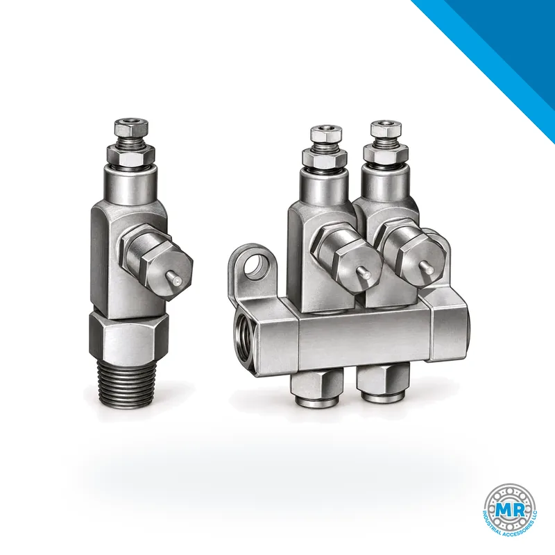 Centro-Matic SL-32 grease injector with metal body and piston · SKF LL/83338