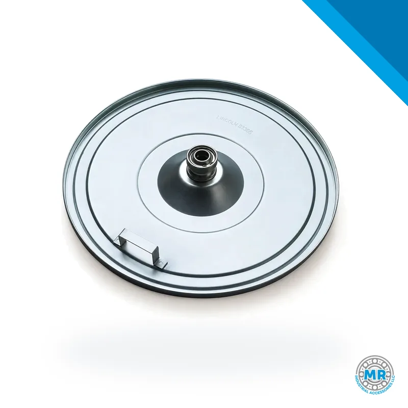 Circular stamped steel follower plate for 400-pound grease drum · SKF LL/83366