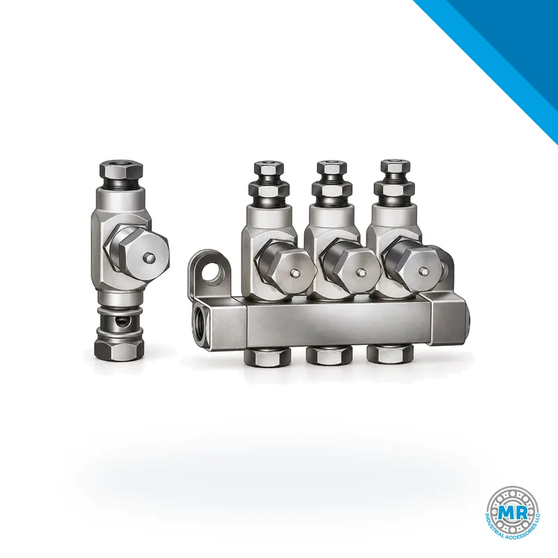 Centro-Matic SL-42 oil injector with metal body and piston · SKF LL/84048