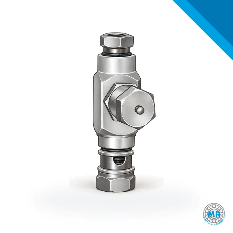 SL43 oil injector with Viton seals and hexagonal metal body · SKF LL/84110