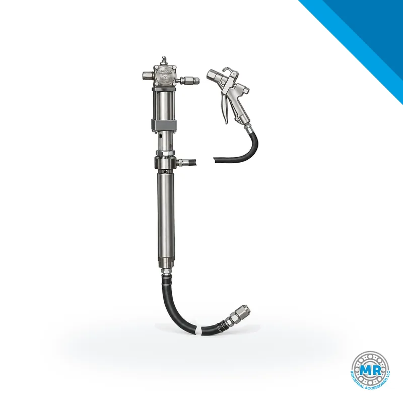 Stainless steel pump with elongated body and threaded base · SKF LL/84145-9