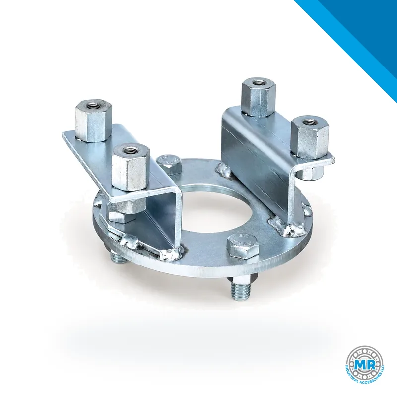 Conjunto de montaje con brida metálica circular y agujeros para bulones · SKF LL/84963
