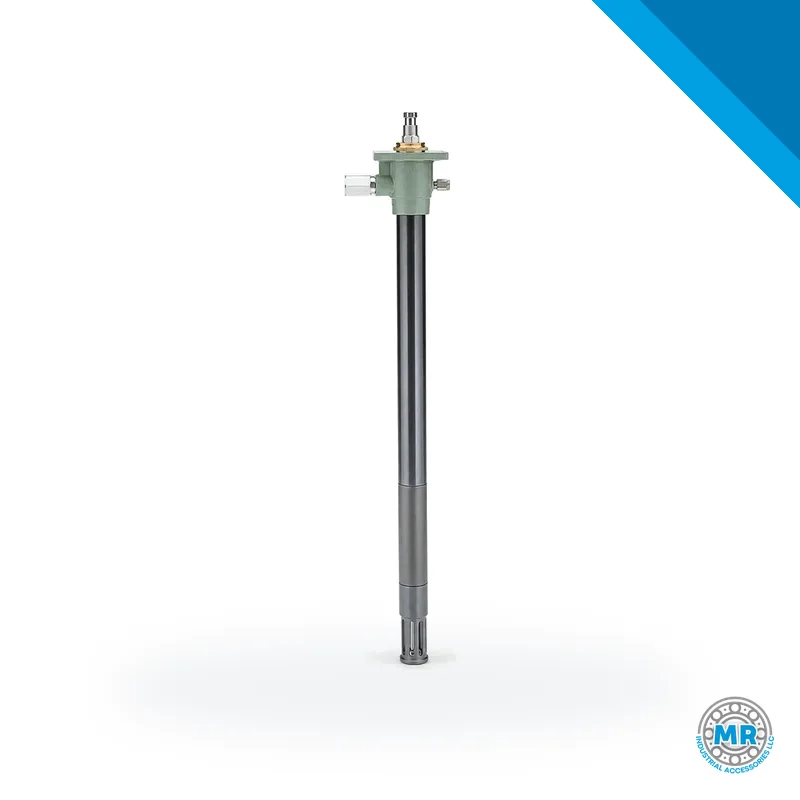 Elongated metal grease pump tube with female thread at the tip · SKF LL/84992