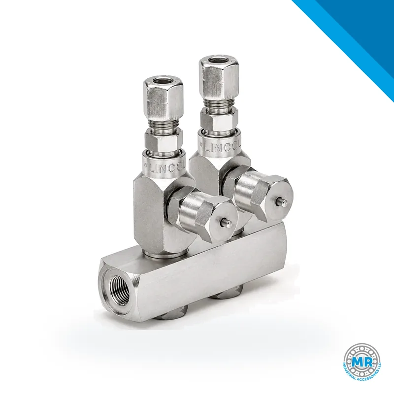Inyector métrico SL33 con cuerpo metálico hexagonal y roscas · SKF LL/85351-2