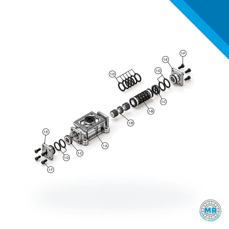 Air end kit with metal parts and seals for diaphragm pump · SKF LL/85627