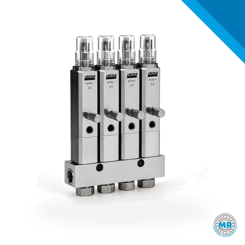Metal grease injector with cylindrical body and threaded connections · SKF LL/85780-1