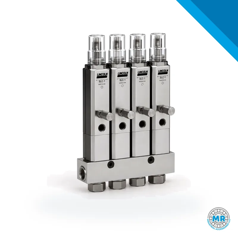 Cylindrical metal grease injector with thread and hex nut for centralized lubrication system · SKF LL/85780-2