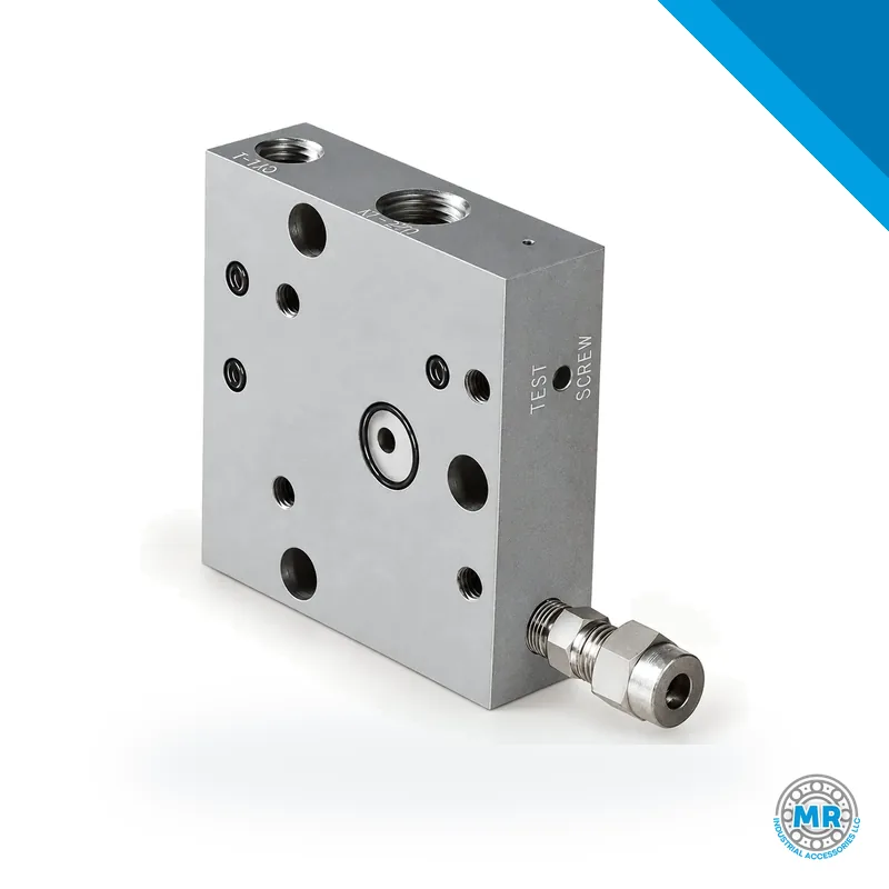 Bomba neumática de lubricación, cuerpo metálico cilíndrico con entradas de aire y salida de grasa. · SKF LL/87216