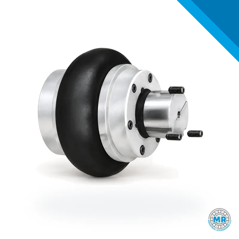 Rubber elastic coupling with textile reinforcements and metal flanges at both ends · RUADIGON X-5 · Banda elástica