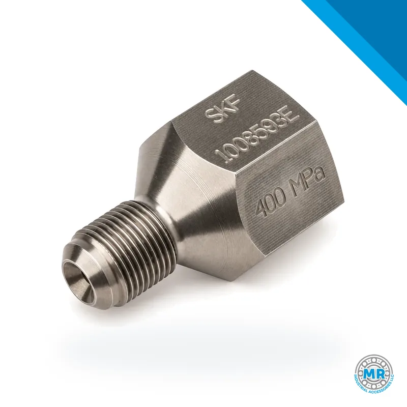 Steel hydraulic connection nipple · SKF 1008593 E