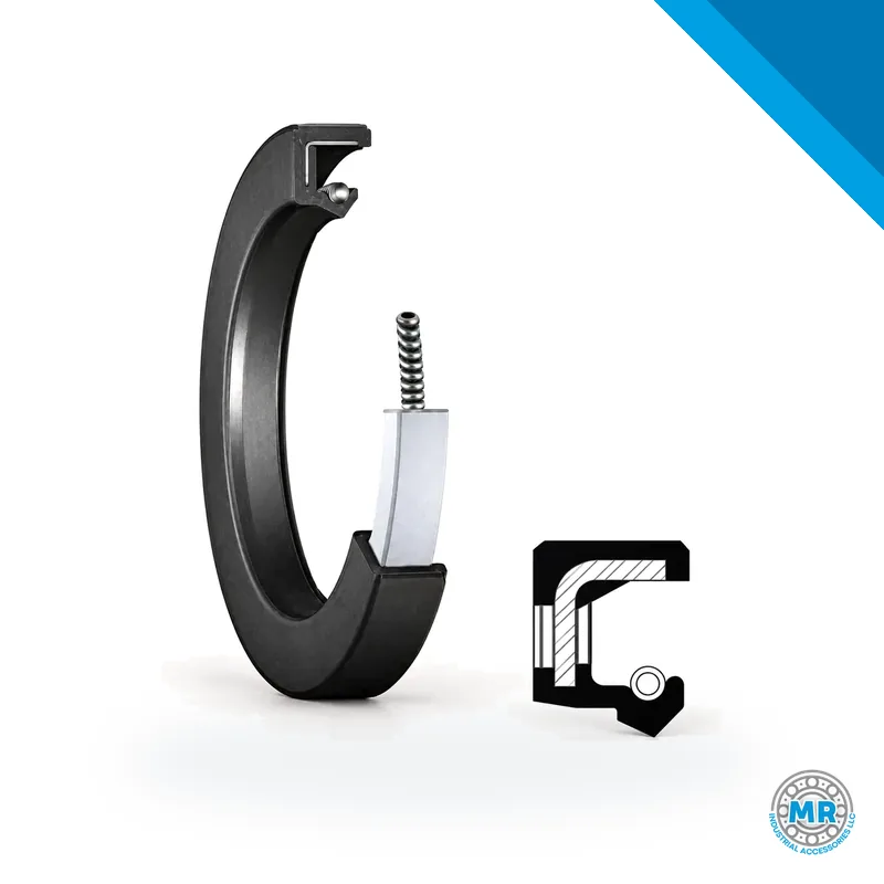 Rubber radial shaft seal with lip and spring, ring-shaped · SKF 19X27X6 HMS4 R