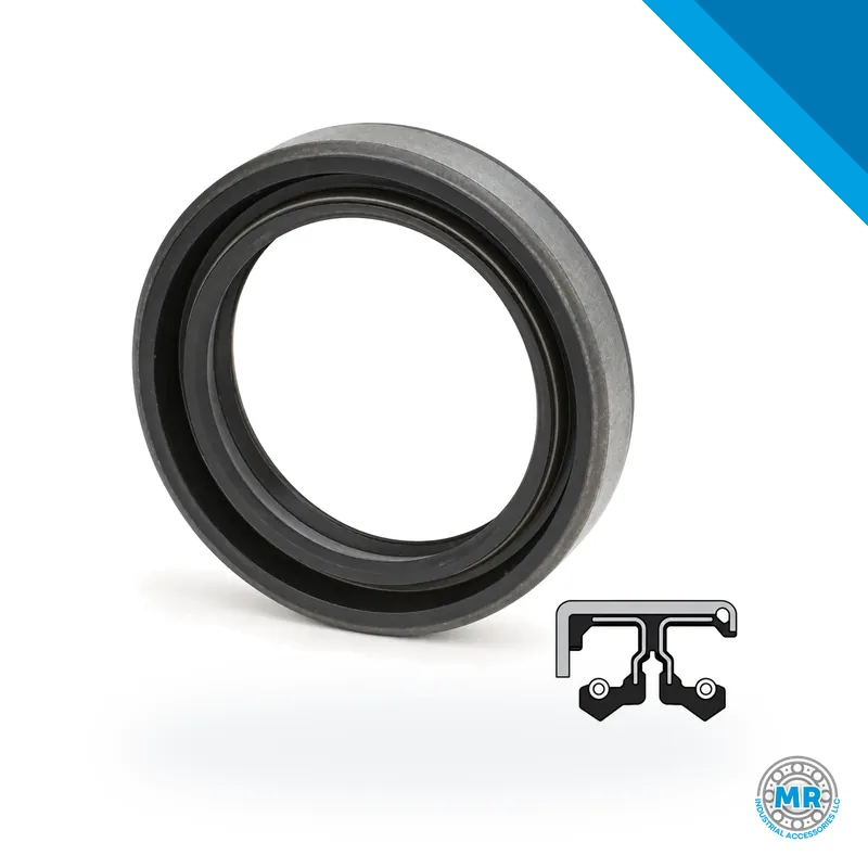 Rubber radial shaft seal with sealing lip and internal spring · SKF 16485