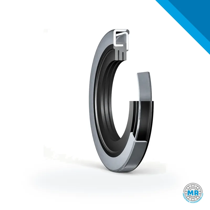Radial shaft seal with double metal case and three sealing lips, for grease · SKF 17724