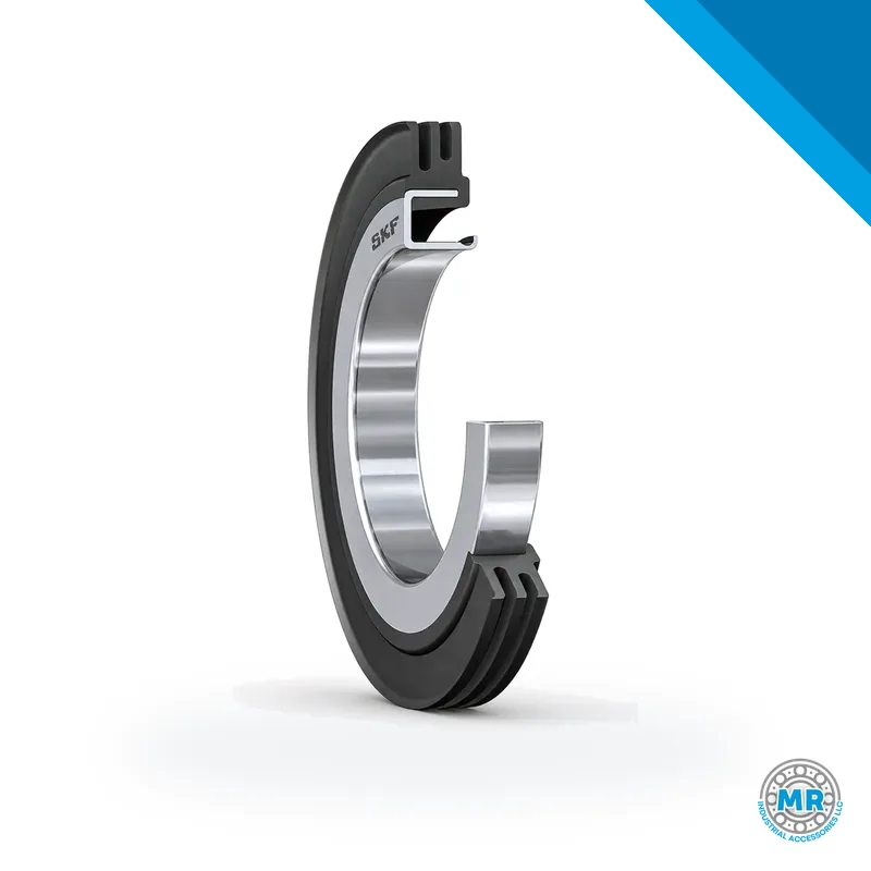 Rubber radial shaft seal with sealing lip and internal spring · SKF 14970
