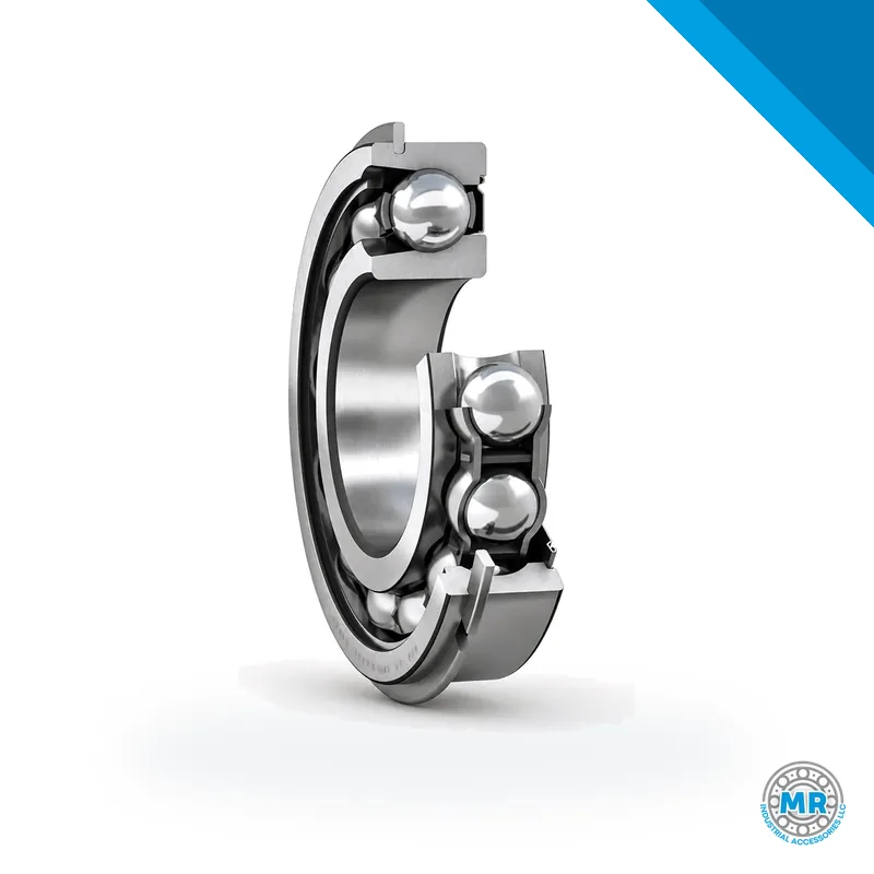 Deep groove ball bearing with groove and external retaining ring · SKF 211-ZNR