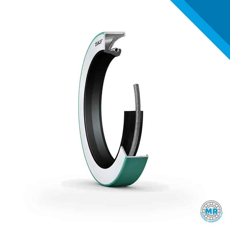 Rubber radial shaft seal with metal reinforcement and lip · SKF 31177