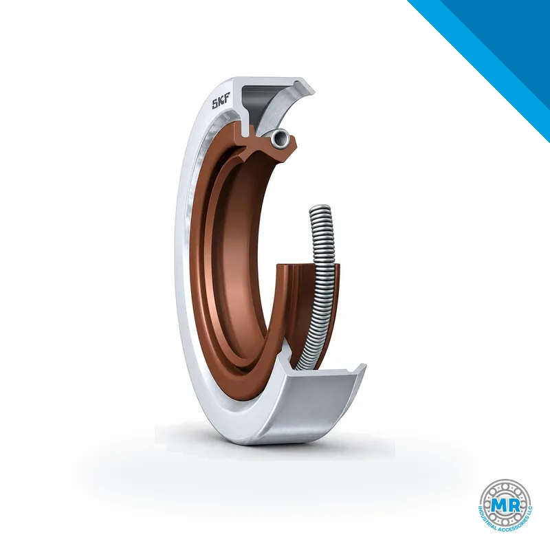 Retén radial SKF de goma con labio de sellado y resorte · SKF 31144