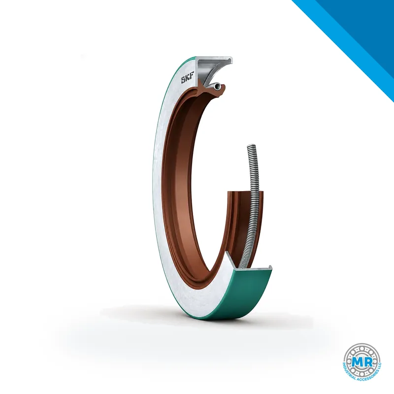 Radial shaft seal (oil seal) with metal case, wavy lip and contacting auxiliary lip · SKF 31179