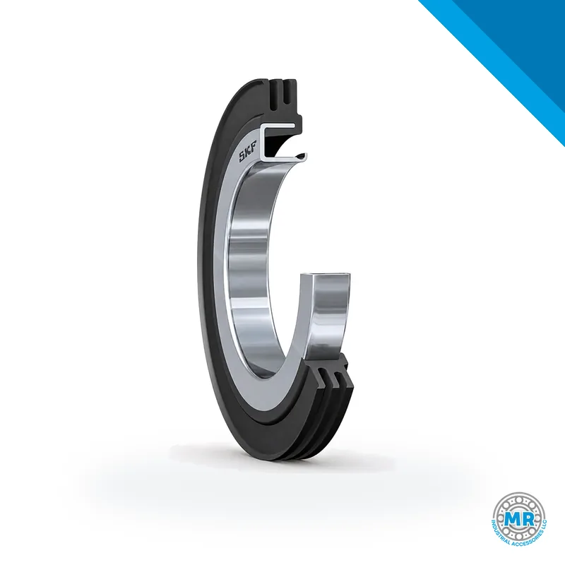 Radial shaft seal (oil seal) with single metal case and three sealing lips for grease · SKF 32441
