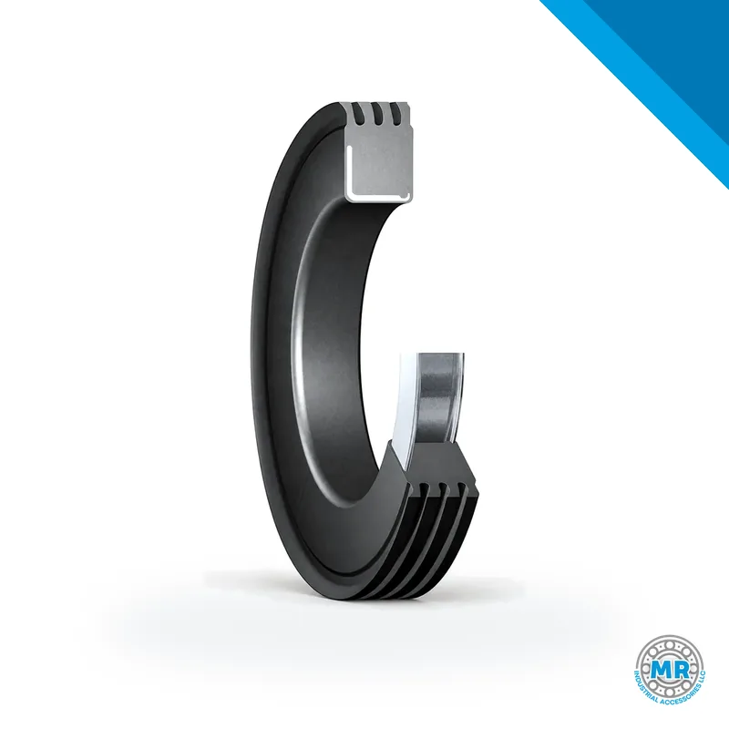 Radial shaft seal with double metal case and four sealing lips, for grease · SKF 44892