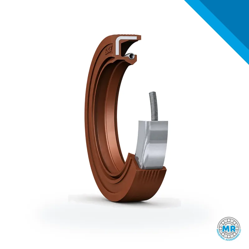 Retén radial de goma con labio y resorte de acero · SKF 45X75X8 HMSA10 V
