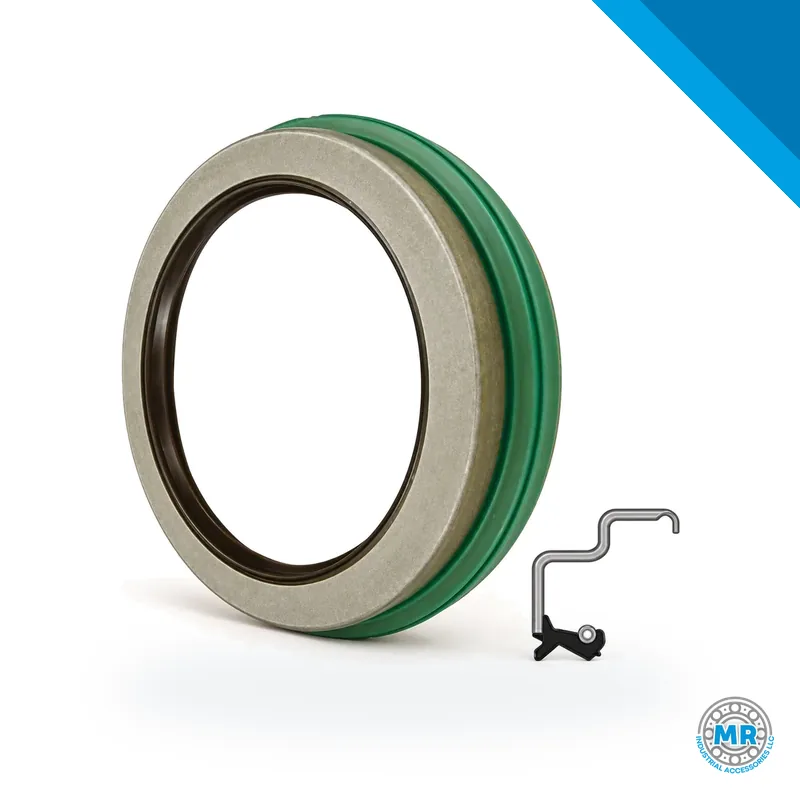 Rubber radial shaft seal with sealing lip and reinforcement · SKF 46395