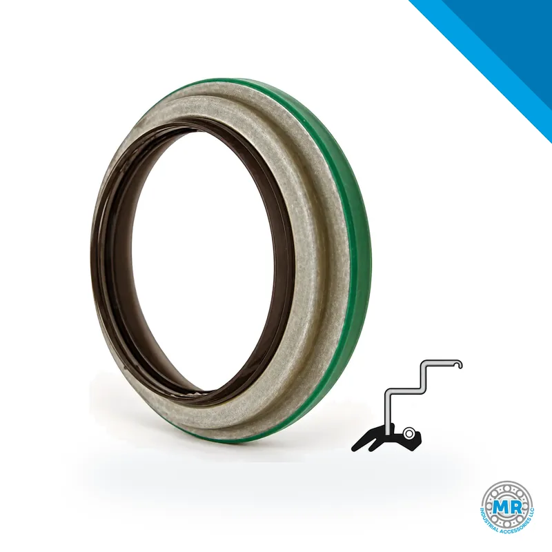 Rubber radial shaft seal with lip and metal reinforcement · SKF 47660