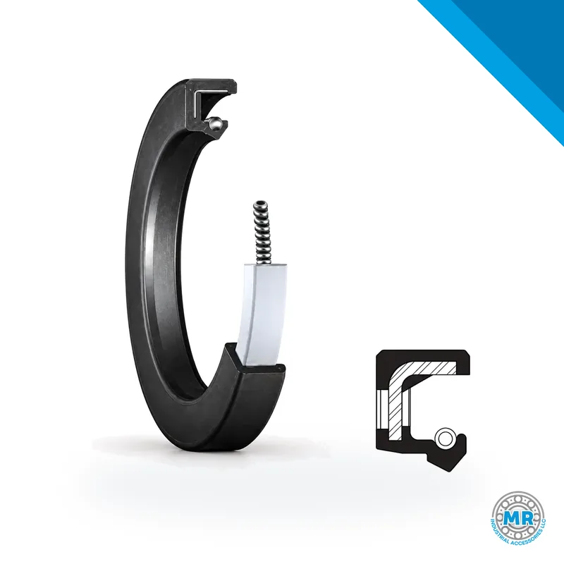 Small rubber radial shaft seal (oil seal) with lip and spring · SKF 4X12X6 HMS46 R