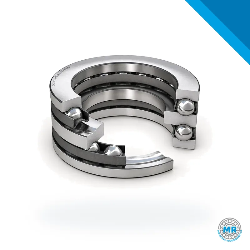 Thrust ball bearing, flat steel rings · SKF 52411