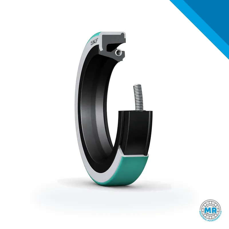 SKF rubber radial shaft seal with sealing lip and spring · SKF 59300