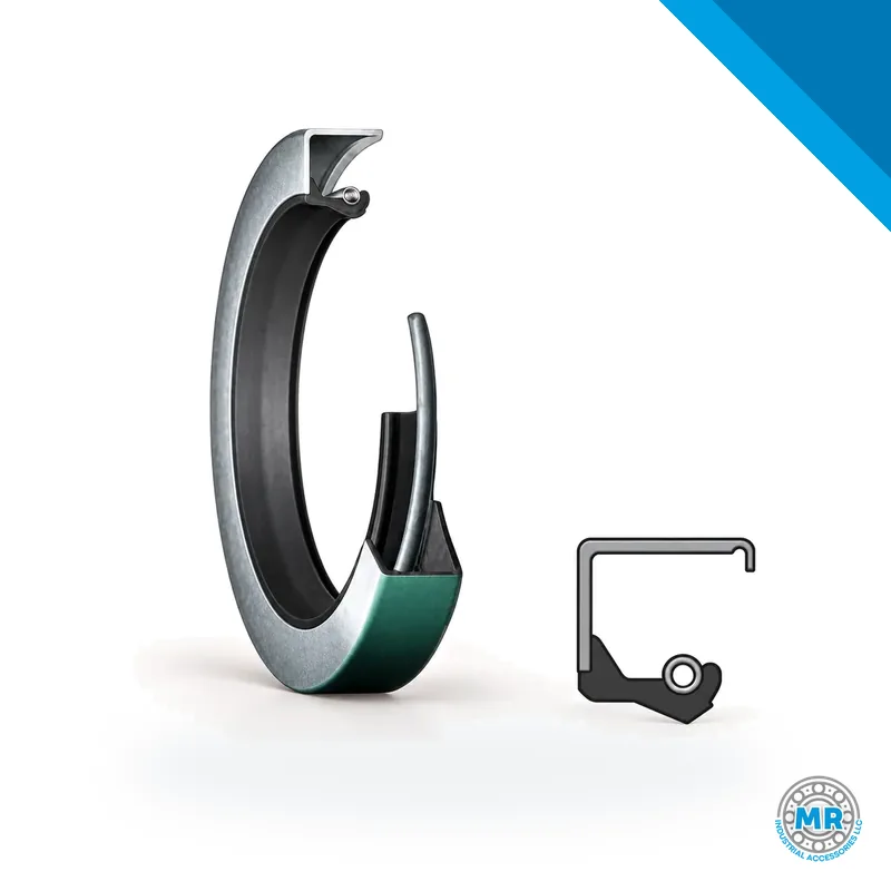 Retén radial de goma con labio de sellado y resorte · SKF 541478