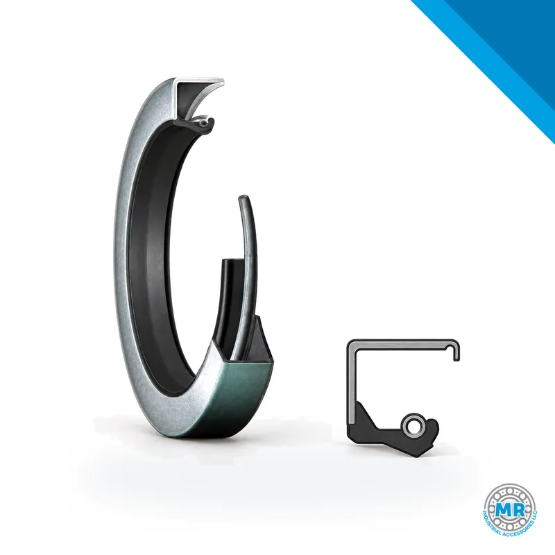 Rubber radial shaft seal (oil seal) with sealing lip and spring · SKF 544257