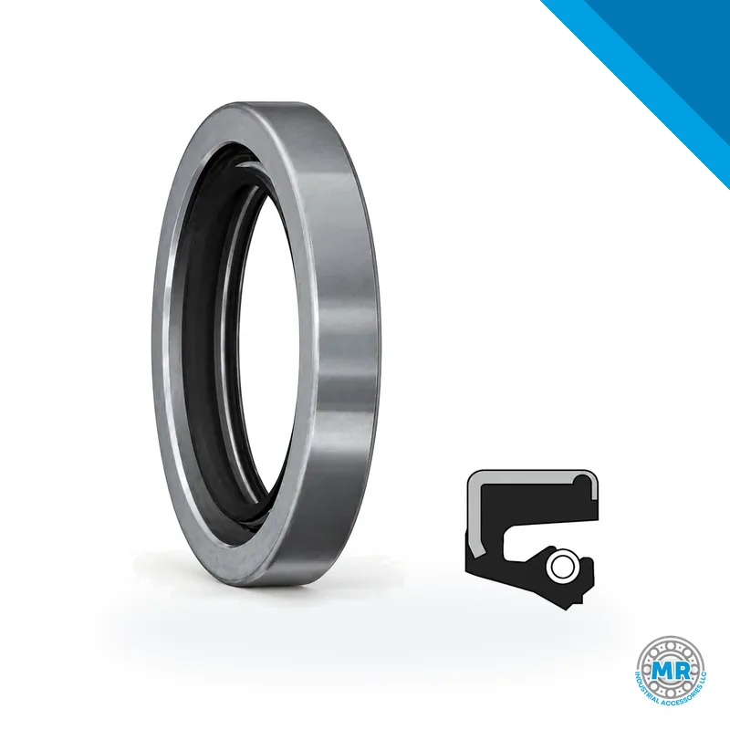 Rubber radial shaft seal (oil seal) with sealing lip and spring · SKF 58709